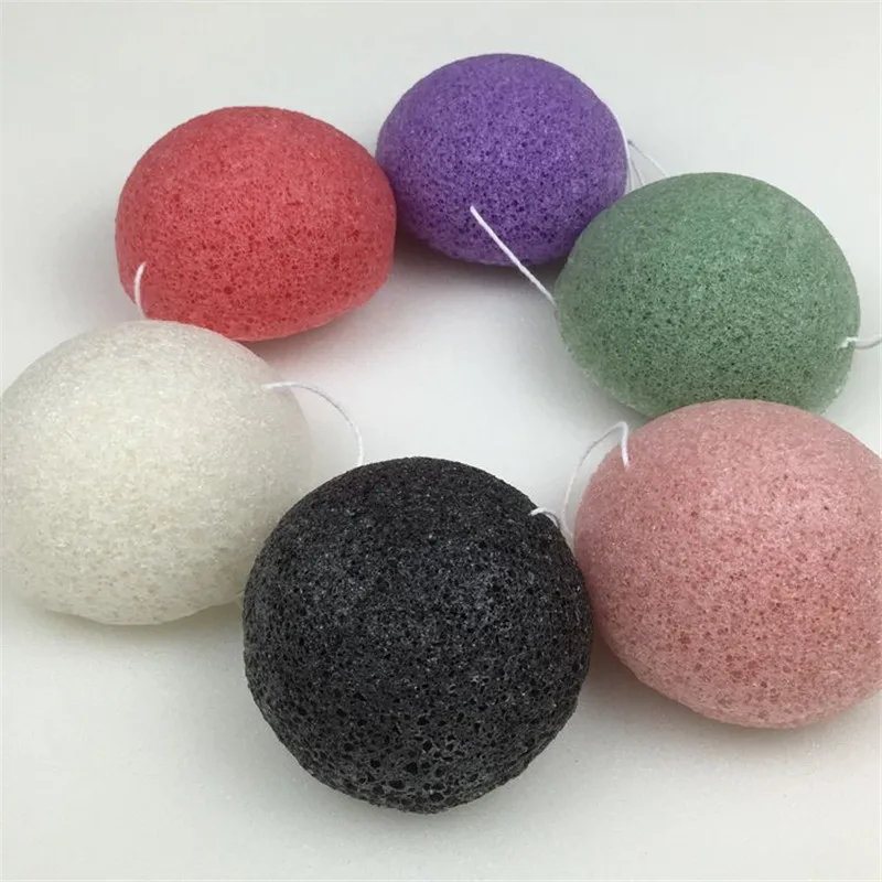 

6Pcs Natural Konjac Facial Sponges for Gentle Face Cleansing and Exfoliation, Removing Makeup and Washing Face Puff Sponge