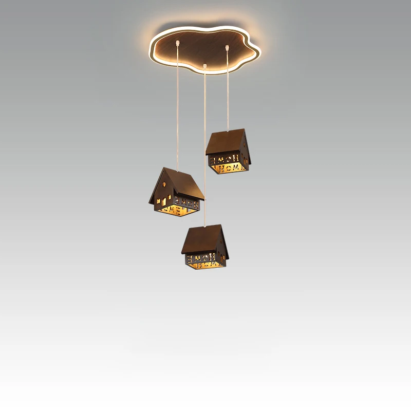 Деревянный дом из массива дерева потолочные светильники для детской комнаты