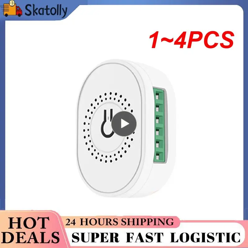 

1~4PCS Tuya Smart ZigBee 3.0 16A Mini Switch Relay Breaker With or Without Neutral Wire Smart Life Alexa Home 2-way