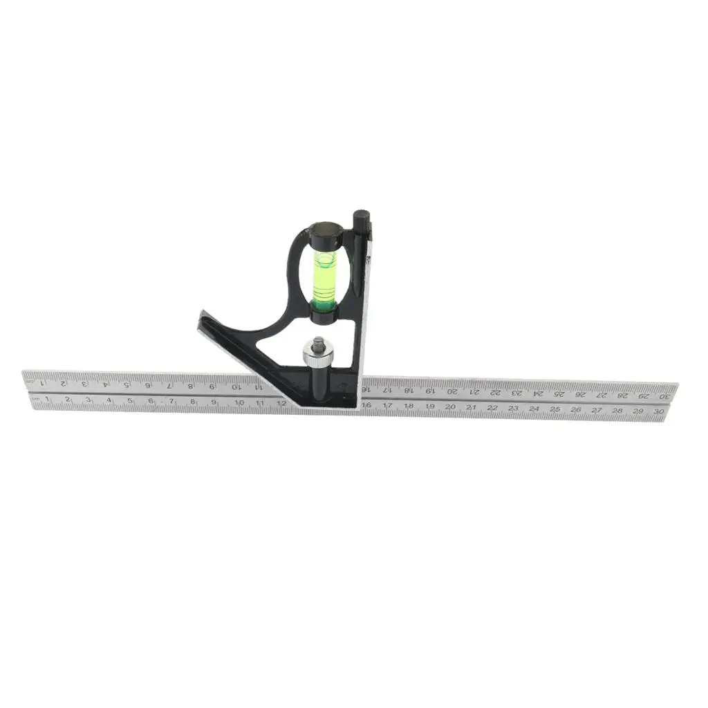 

Adjustable Measuring Combination Square Angle Ruler; Material: Stainless Steel, Used Conditions
