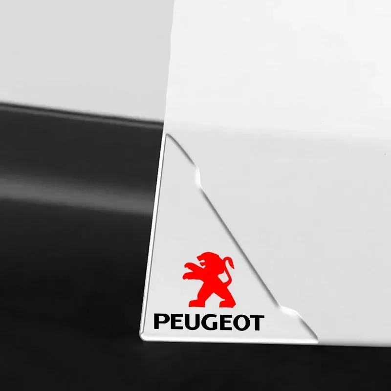 Прозрачная наклейка на углы двери автомобиля защита от царапин для Peugeot 206 308 307 208