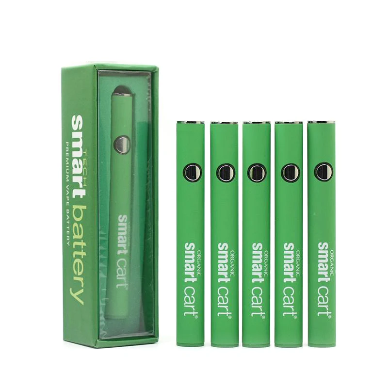 2pcs Preheating Smart Cart Vape Battery 380mah Variable Voltage Smart Carts Vapor 510 Thread Vape Pen USB Charger Gift Box