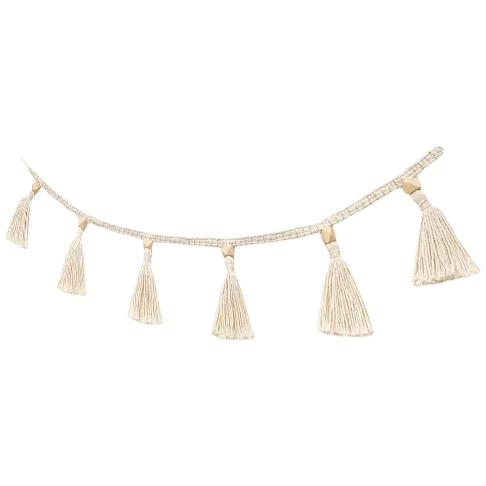 

Tassel Ornaments Creative Adornment Wall Woven Garland Home Hanging Decor Boho Hand-woven Pendant Decoration Children Household