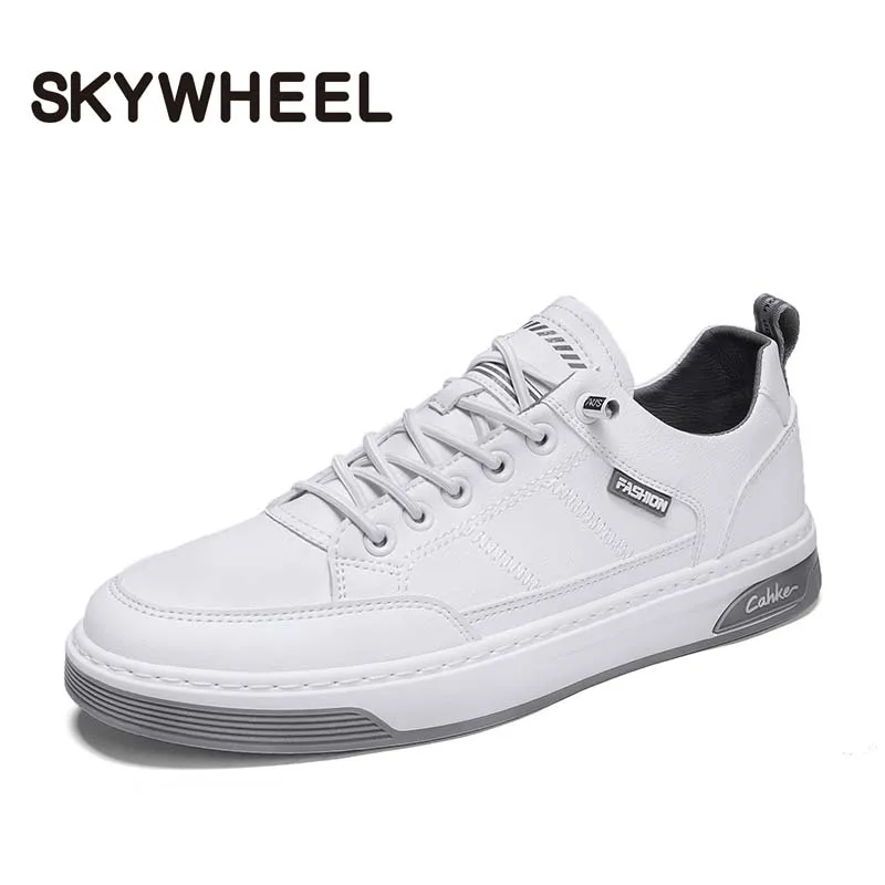 

White Vulcanized Sneakers Mens Flat Comfortable Shoes Men Autumn Spring Fall 2022 Fashion Sneakers