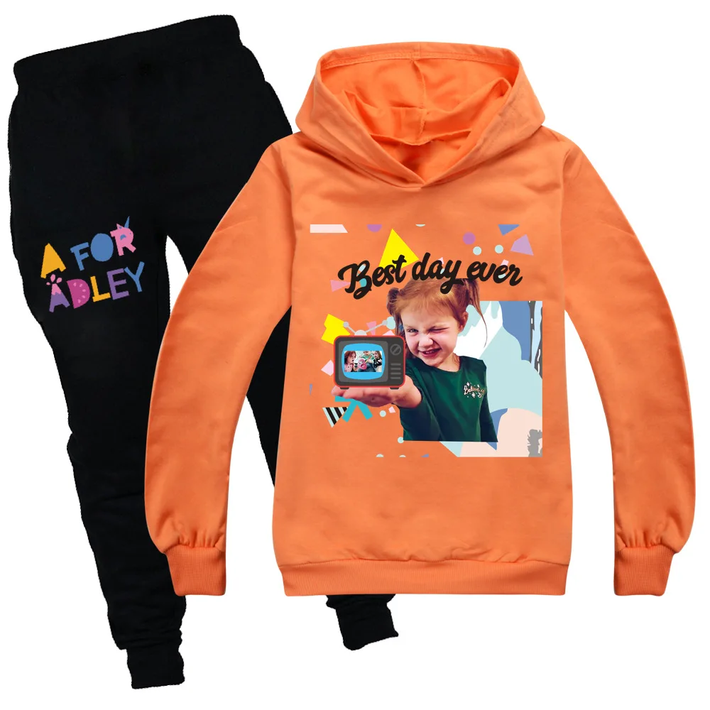 Adley 3t Одежда для девочек осенний детский спортивный костюм хлопковая школьная