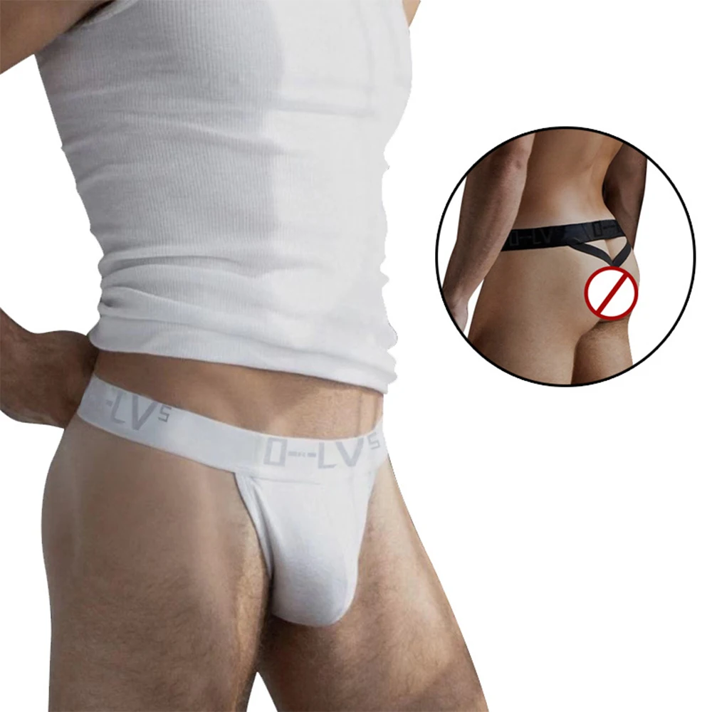 

Hot Sexy Men Thong Sexy G-String Letter Underwear Supporter Back Backless Jock Strap Gay Fitness Thong Pouch Brief For Man