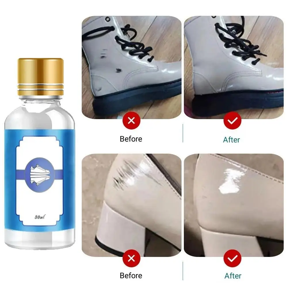 

30ML White Shoes Cleaner Whiten Refreshed Polish Cleaning Tool For Casual Patent Leather Shoes Cleaner Household Cleaning Tools