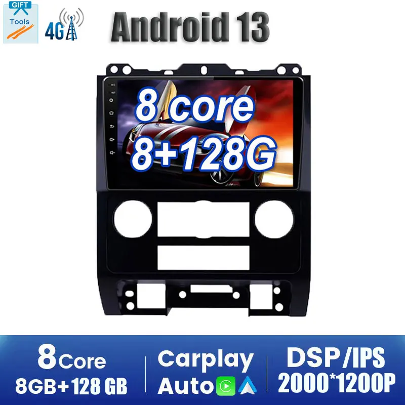

Carplay Android 13 Car Radio Multimedia Stereo Player WiFi GPS Navigation For Ford Nordamerika Escape Kuga 2007-2012