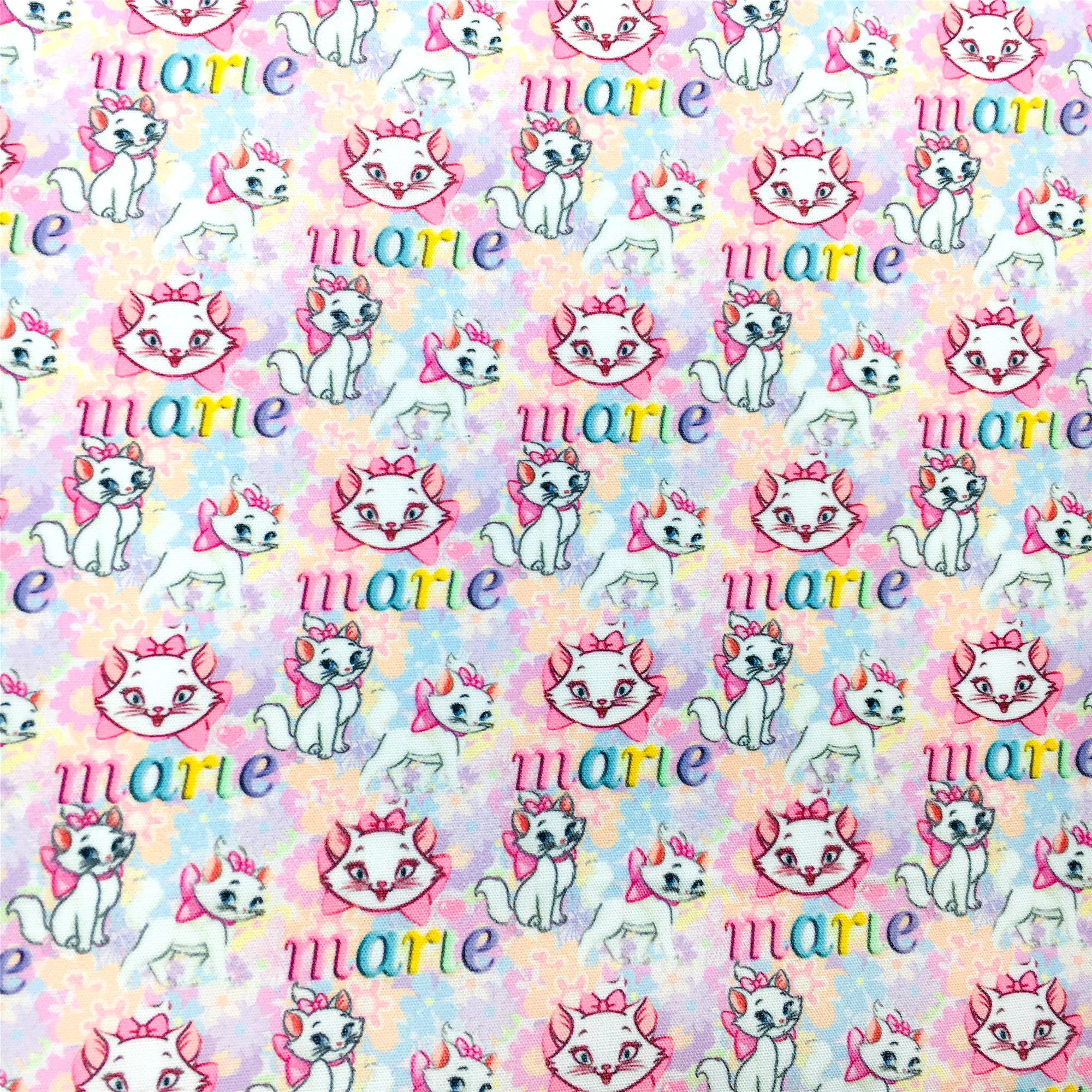 Disney Marie Cat 50*145cm Polyester Cotton Fabric Sewing Quilting Fabric Needlework Material DIY Handmade images - 6