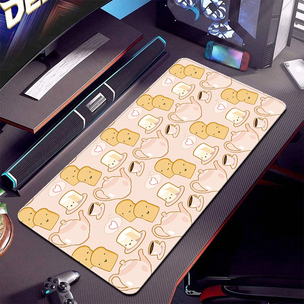 Коврик для мыши милый коврик Kawaii большой нескользящий офисный удлиненный