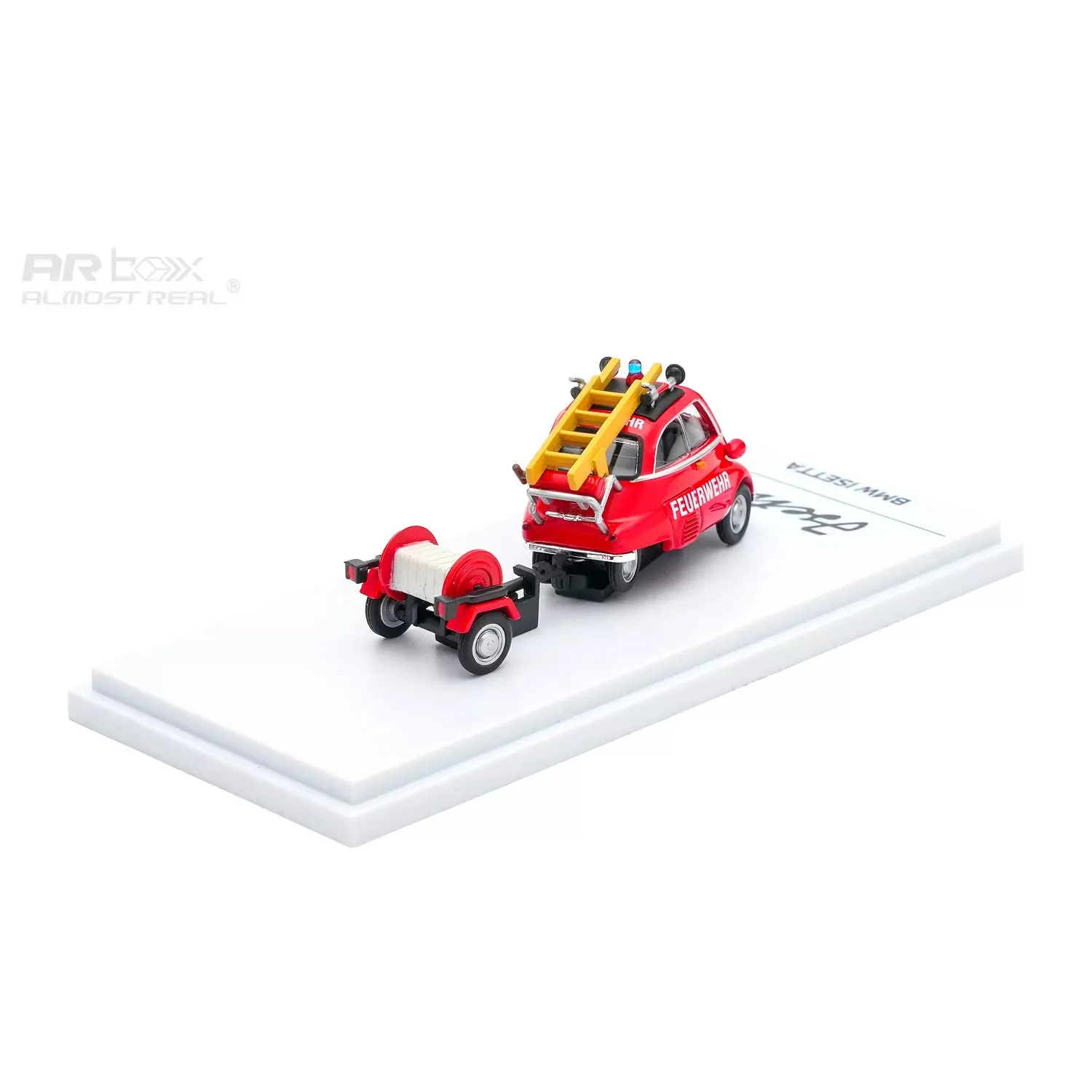 Фото Классическая модель BMW Isetta Egg Car Fire Fighting Version AR Box 1/64, статическая модель из сплава, изысканный декор, подарок для коллекционеров автомобилей №4