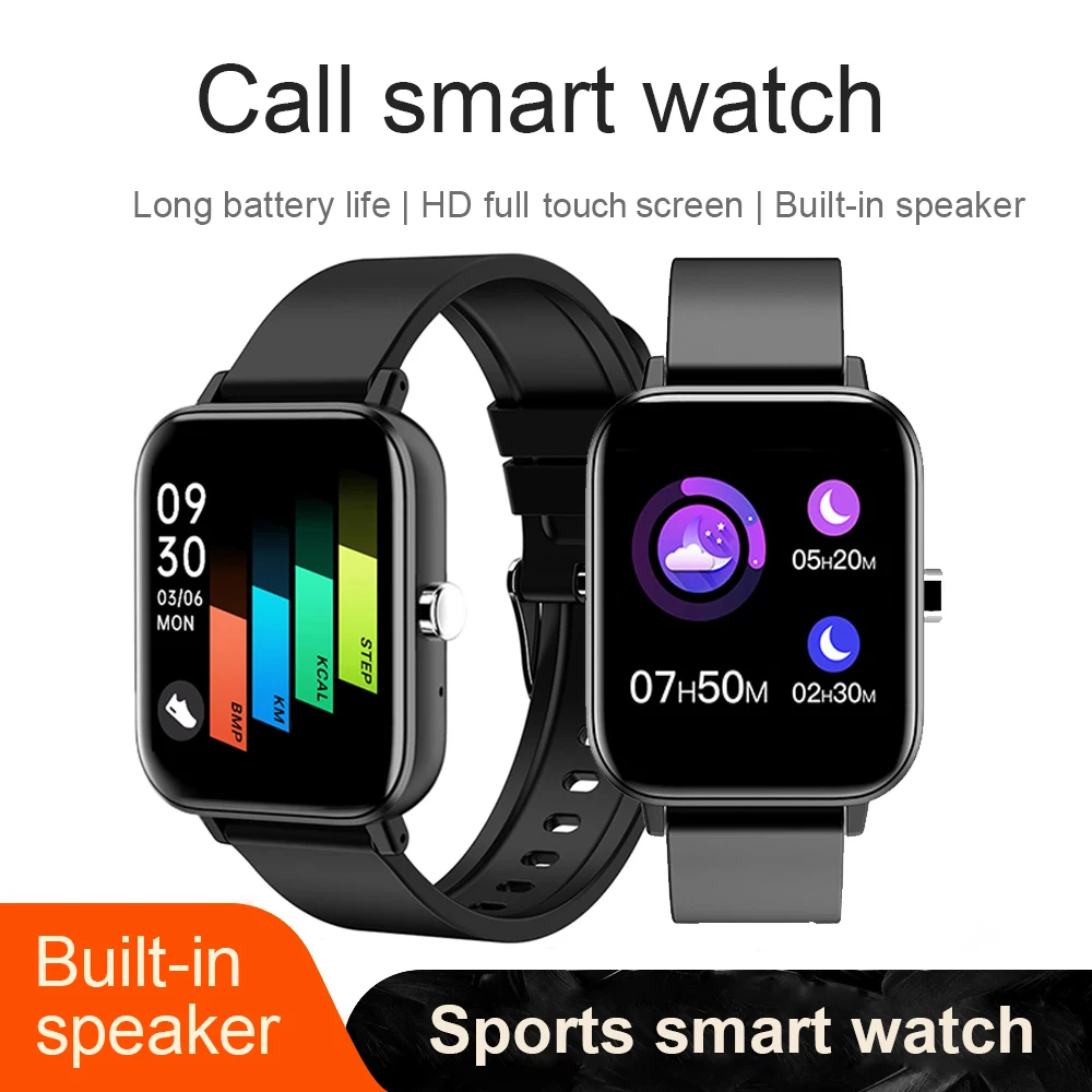 Smart Watch Men Oppo Waterproof Big Screen Smartwatch Heart Rate Monitor Fitness Smart Sports Watch 