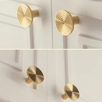 diy ripple patterngold furniture knob for cabinet kitchen cupboard drawer pulls home decorcabinet hardware kitchen accessories