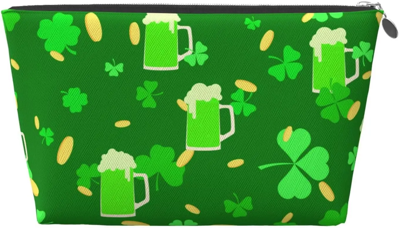 Косметичка St Patrick's Day2 женские дорожные туалетные принадлежности кожаная
