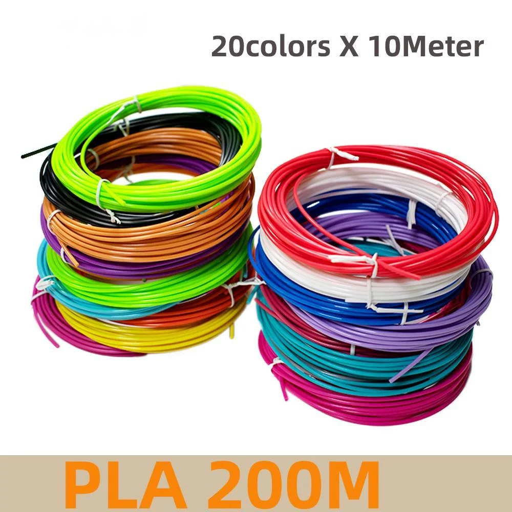 

PLA Filament For 3D Pen Printing Material 10/20 Rolls 10M Diameter 1.75mm 200M No Smell Safety Plastic Refill for 3D Printer Pen