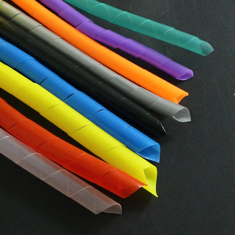 

6/8/10mm Spiral Wire Wrapping Bands Organzier Cable Sleeve Winding Pipe Line Bundle Mangement Hose Tube Protection Cord Sheath