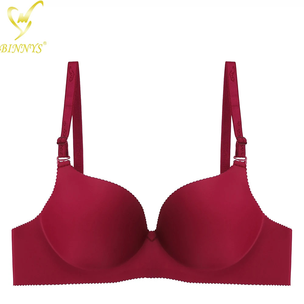 

Binnys Women‘s Bra B Cup Sexy Ladies Lingerie Comfortable Solid Color Backless Push Up Padded Cotton Bra