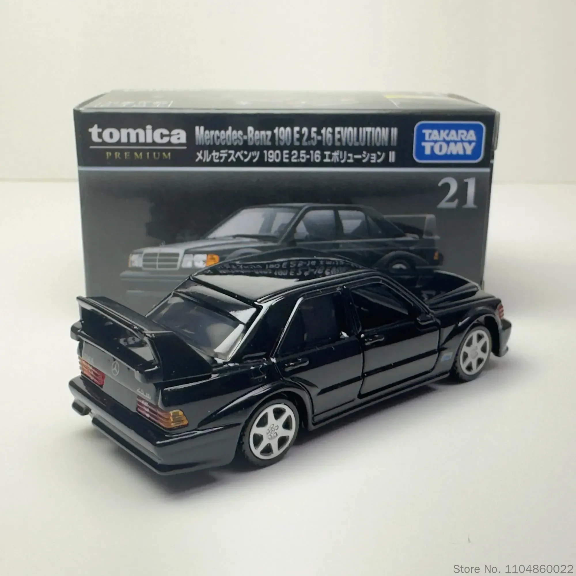 Фото Оригинальная коллекционная модель автомобиля Takara Tomy Tomica Premium Series TP21 Mercedes-Benz 190E, литая металлическая игрушка, подарок для коллекционеров №4