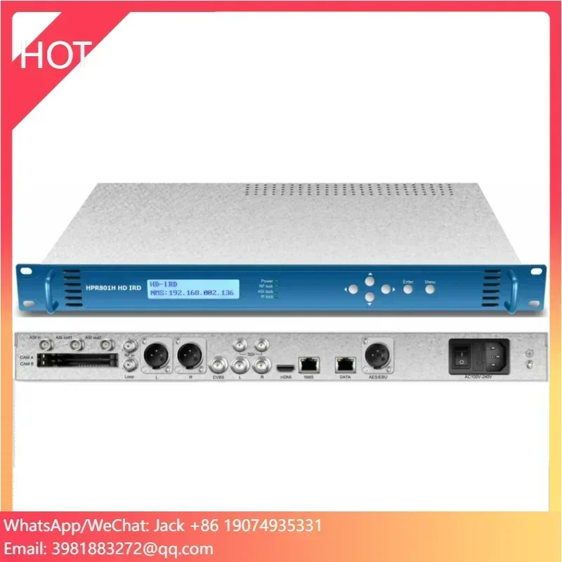 Фото Спутниковый ресивер HD Cam Ird DVB-S/S2 с тюнером и выходом CVBS/HD-MI/SD/HD/AES/EBU, декодер H.265/H.264 BISS №1