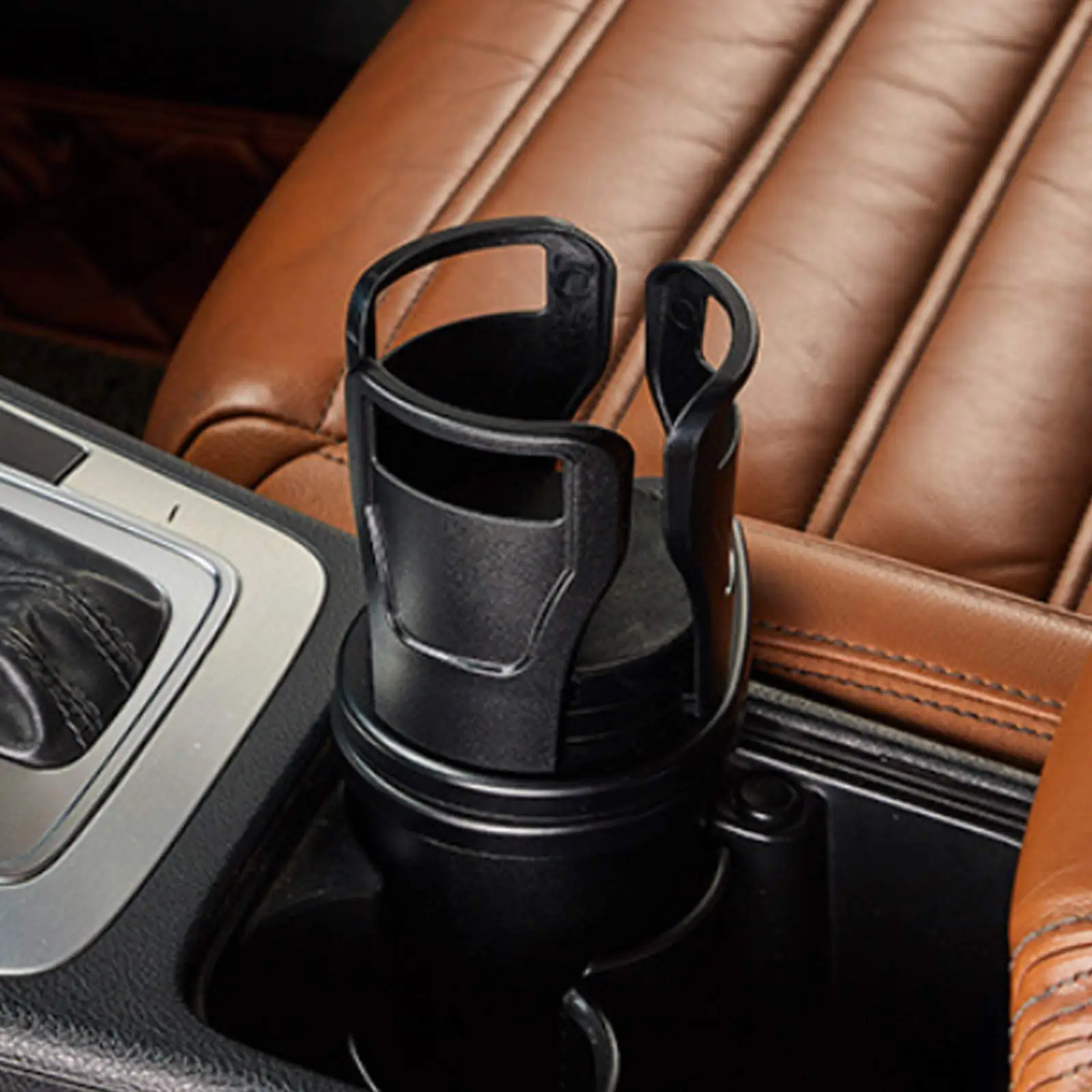 2 in 1 Car Cup Holder Expander Adapter Adjustable Base Cup Holder Organizer Coffee Beverage Bottles Storage Rack Car Accessories