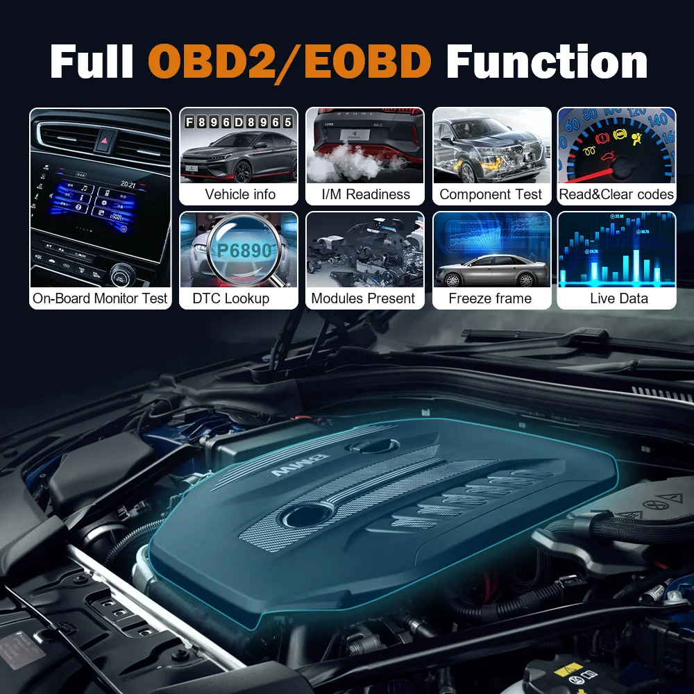 Диагностический инструмент Foxwell GT60 OBD2 DPF EPB A/F TPMS Reset ODB2 профессиональный
