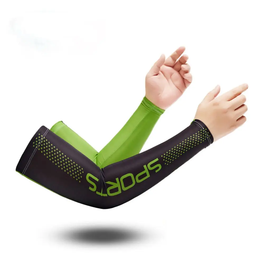 

Sport Breathable Sunscreen Outdoor Fashion Cycling Ice Silk Sleeves UV Protection Man Arm Warmers Man Gloves