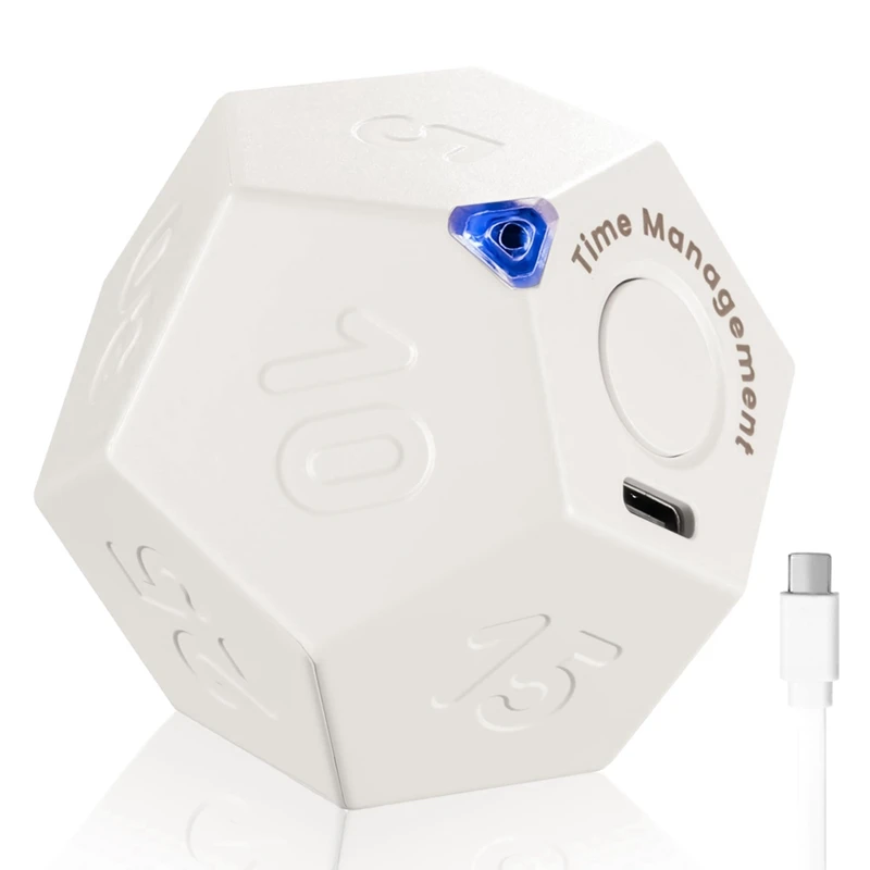 Вращающийся таймер Dodecagon-перезаряжаемый со звуковой вибрацией флип-таймер