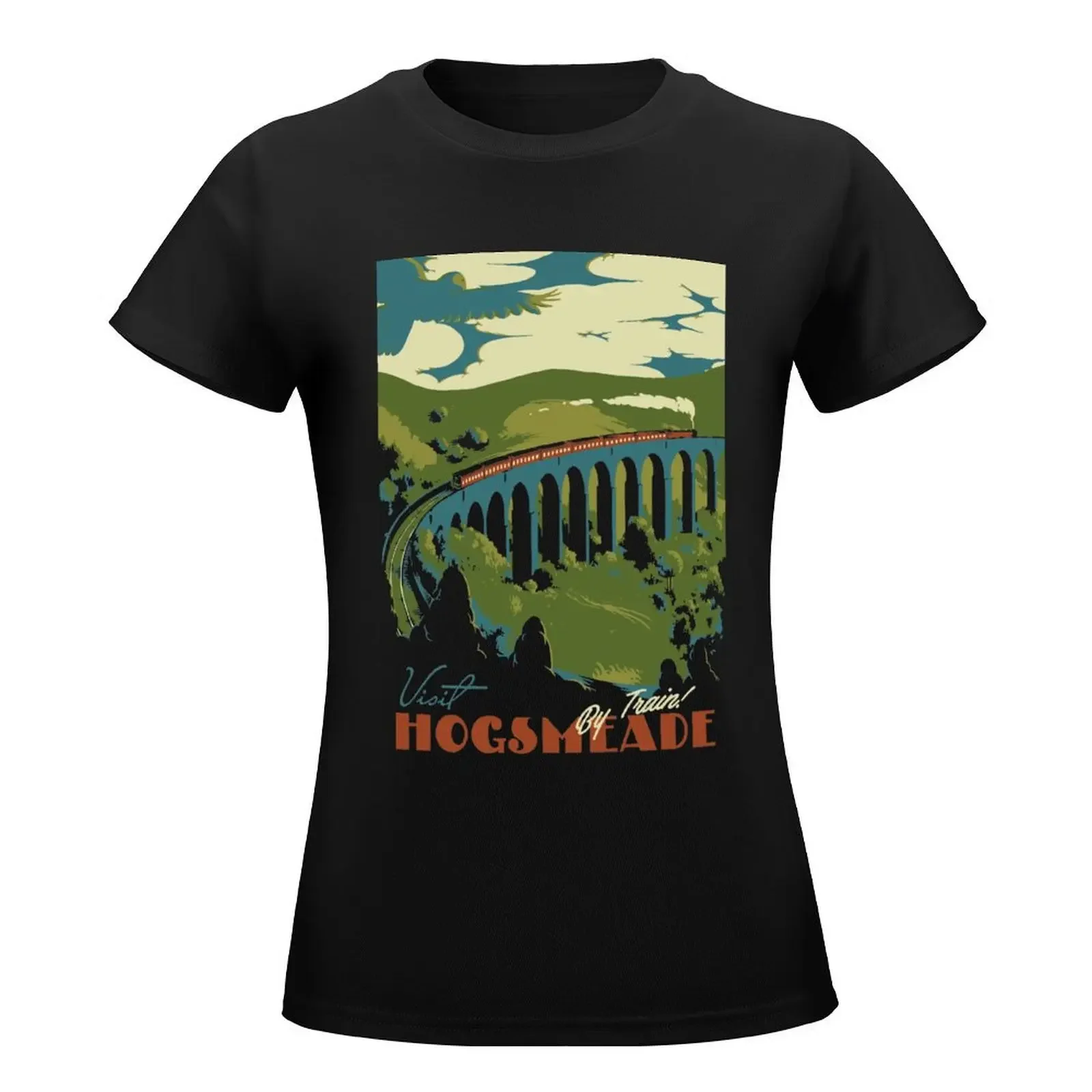 Женская футболка с графическим принтом визит Hogsmeade