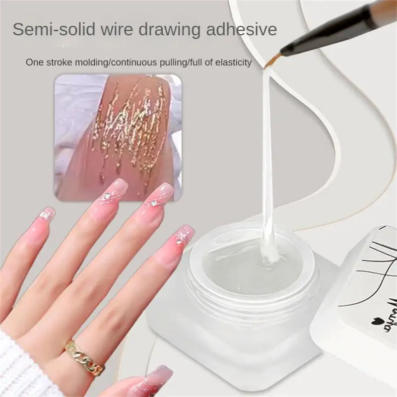 

Wire Drawing Gel Nail Art Design Diy Nails Liner Painting Gel Manicure Nail Accessories Transparent Nail Gel Polish