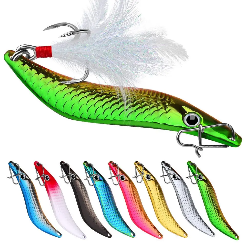 

7/10/15/20g 2pcs/lot Gold Silver Rainbow Curve Metal VIB Lures Strong Vibrations Spoon Lure Fishing Bait Fish Artifici Hard Bait