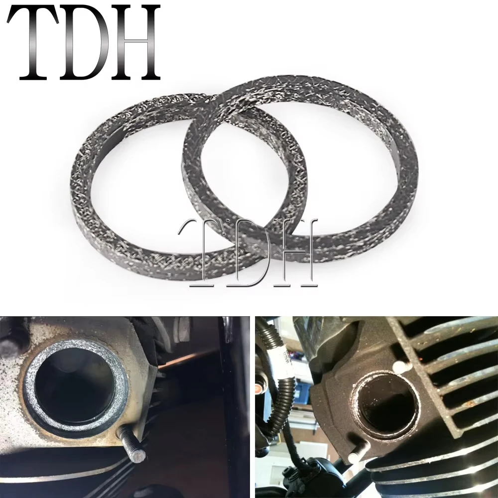 

Прокладки выхлопной системы мотоцикла 65324-83A Прокладки выхлопного порта для Harley 1984-up Sportster 883 Dyna Evolution Twin Cam Big Twins