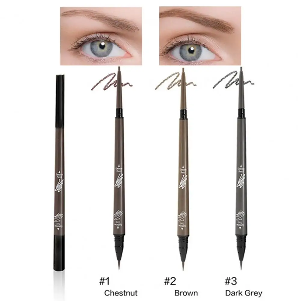 Модный двухсторонний стойкий карандаш для бровей с защитой от пота |