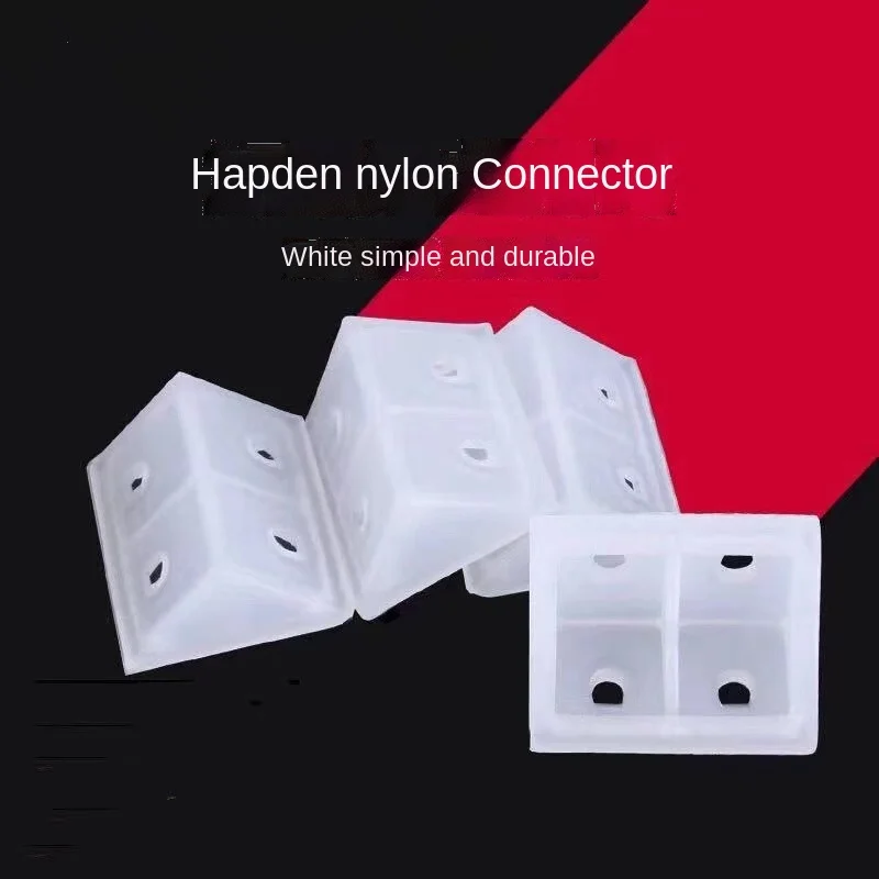 

100pcs Furniture Fixed Shelf Support Four-Hole Hanging Weight Cabinet Connector Nylon Angle Code