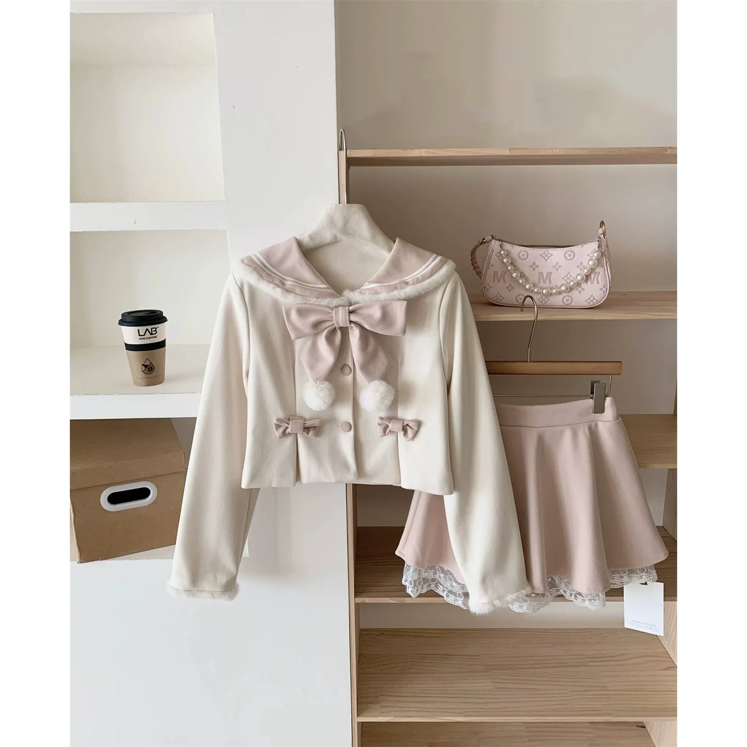 Женский комплект из 2 предметов с бантом