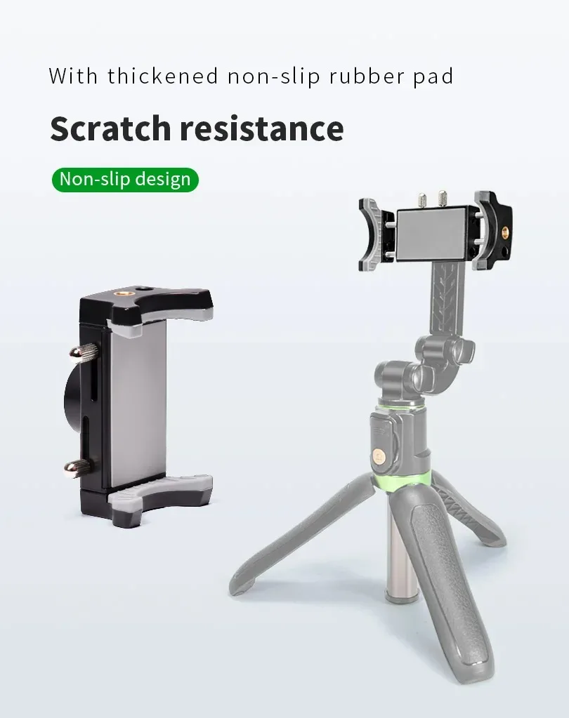 Фото Крепление для телефона Lanparte Easy Operate с резьбой 1/4 дюйма, подходит для штативов и креплений на клейкой основе №4