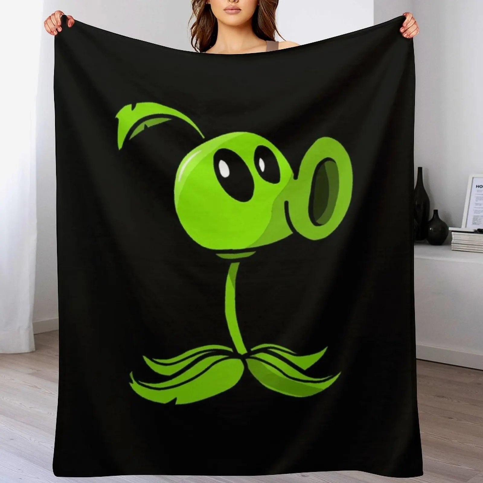 Одиночное одеяло Peashooter PVZ для дивана тонкие одеяла