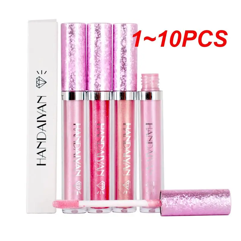 

Суперпопулярный жемчужный блеск для губ, водостойкие Жидкие помады, стойкий блеск, мерцающий Макияж для губ, красивый макияж, 1 ~ 10 шт.