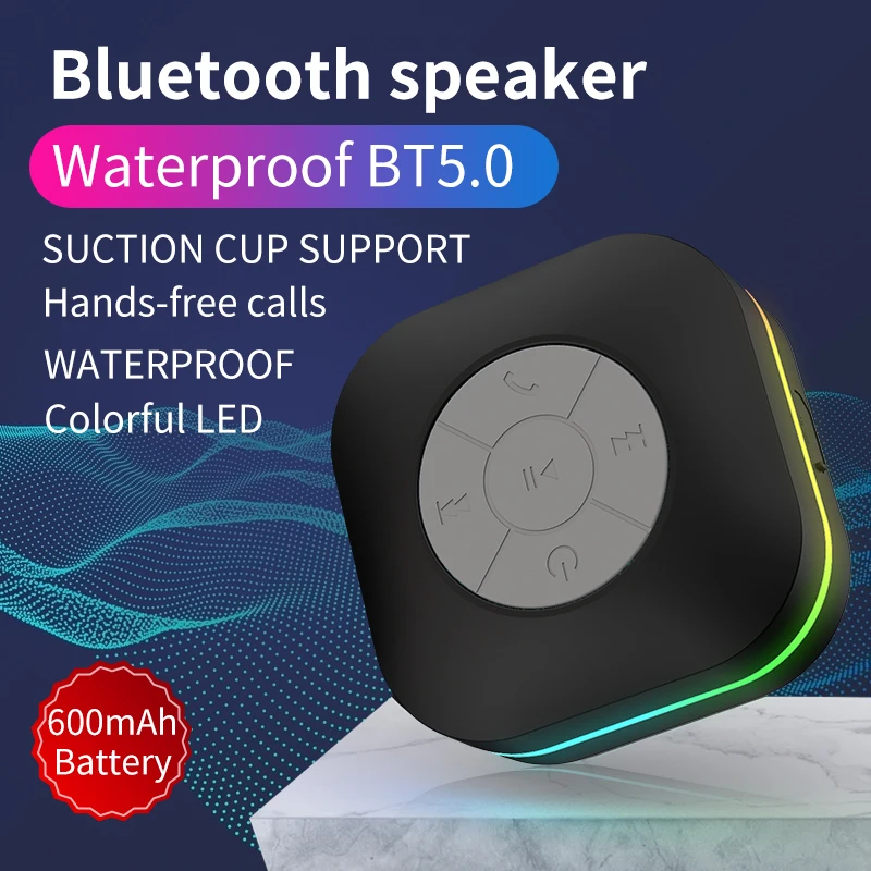 

New Bluetooth Compatible Speaker Wireless Waterproof Shower Speakers For Phone PC Sand Beach Swimming Pool Hand Free Car Speaker