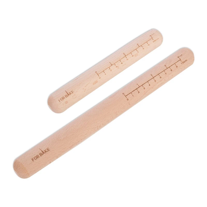 

K3NA Скалка из твердой натуральной древесины, Кондитерские ролики, каток для теста для тортов, кухонные аксессуары для выпечки, Скалка с весам...