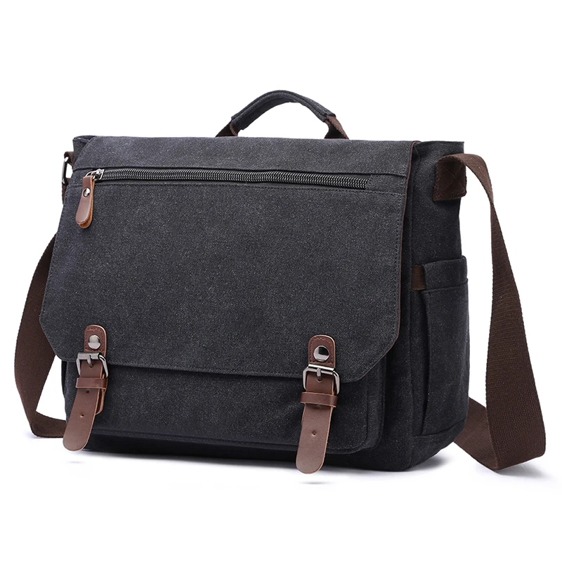 

Bags Bags For Large Messenger Bag Books Handbags 14 Business Canvas Capacity Men Inch Travel Briefcase Computer Multifunctional