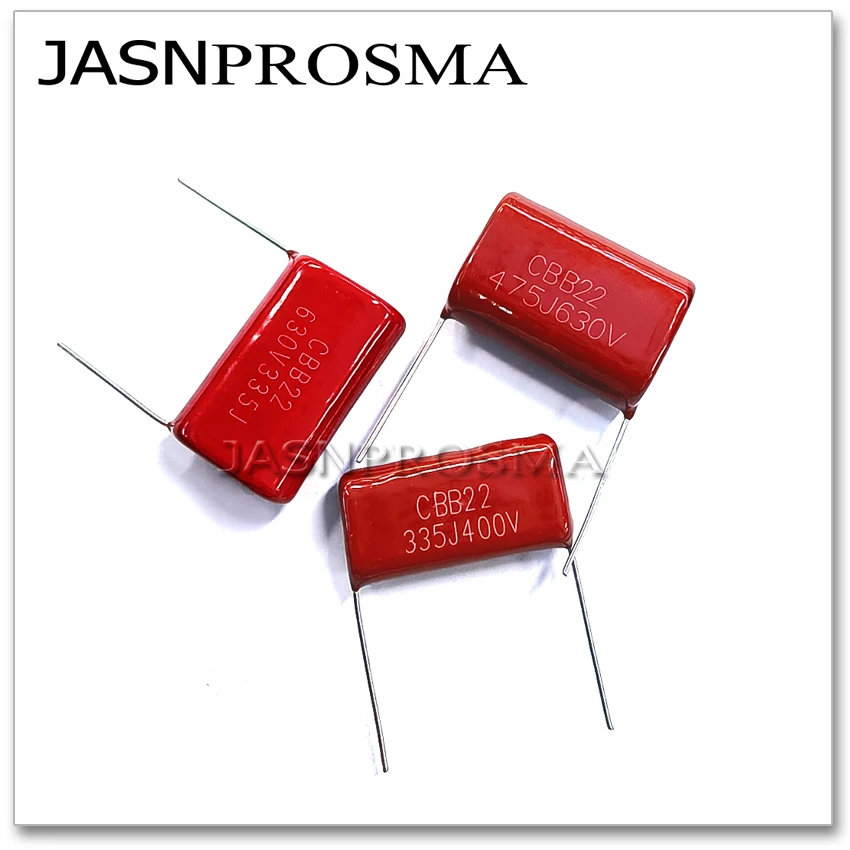 Фото Конденсатор JASNPROSMA CBB шаг 30 мм 1600 В 2000 В 2 кВ 100 шт. 100NF 220NF 330NF 1 мкФ 104J 224J 334J 105J 5% металлизированная пленка №4