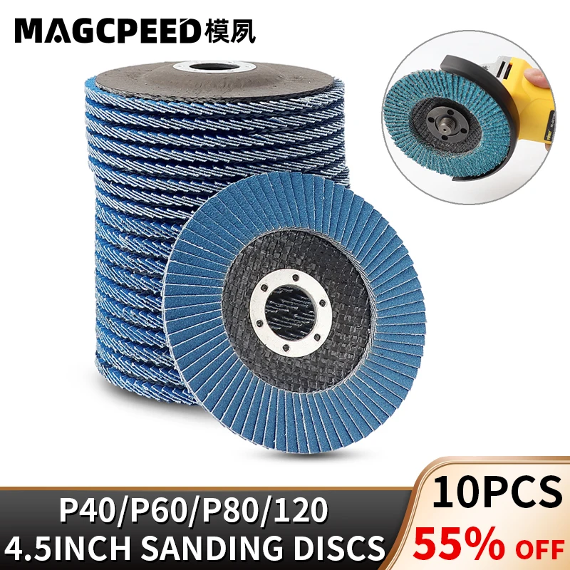 Sanding Discs 115mm/4.5 Flap Discs Professional Zirconia Pol