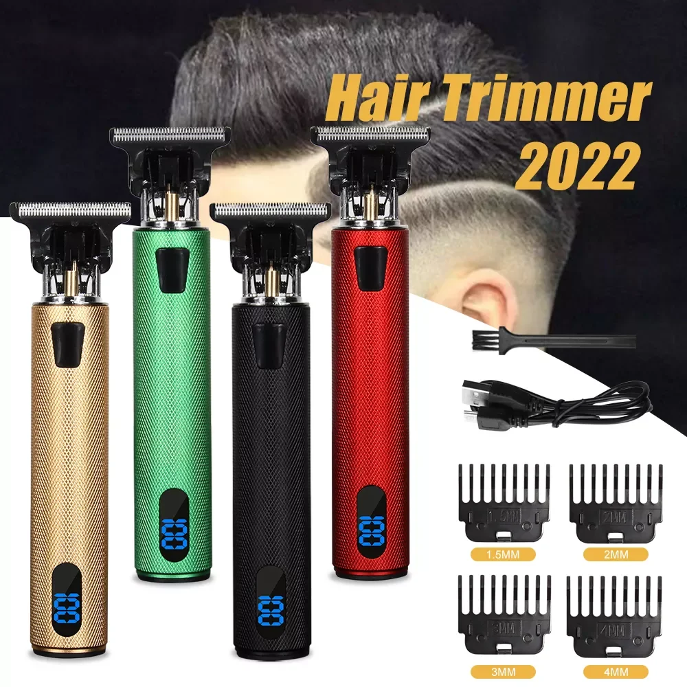 

T9 Electric Hair Clipper Rechargeable Shaver Beard Trimmer Professional Men Hair Cutting Machine Beard Barber USB Cordless