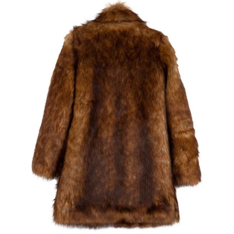 Autumn faux mink leather jacket womens brown coats winter thicken warm fur leather coat women slim jackets fashion  6XL