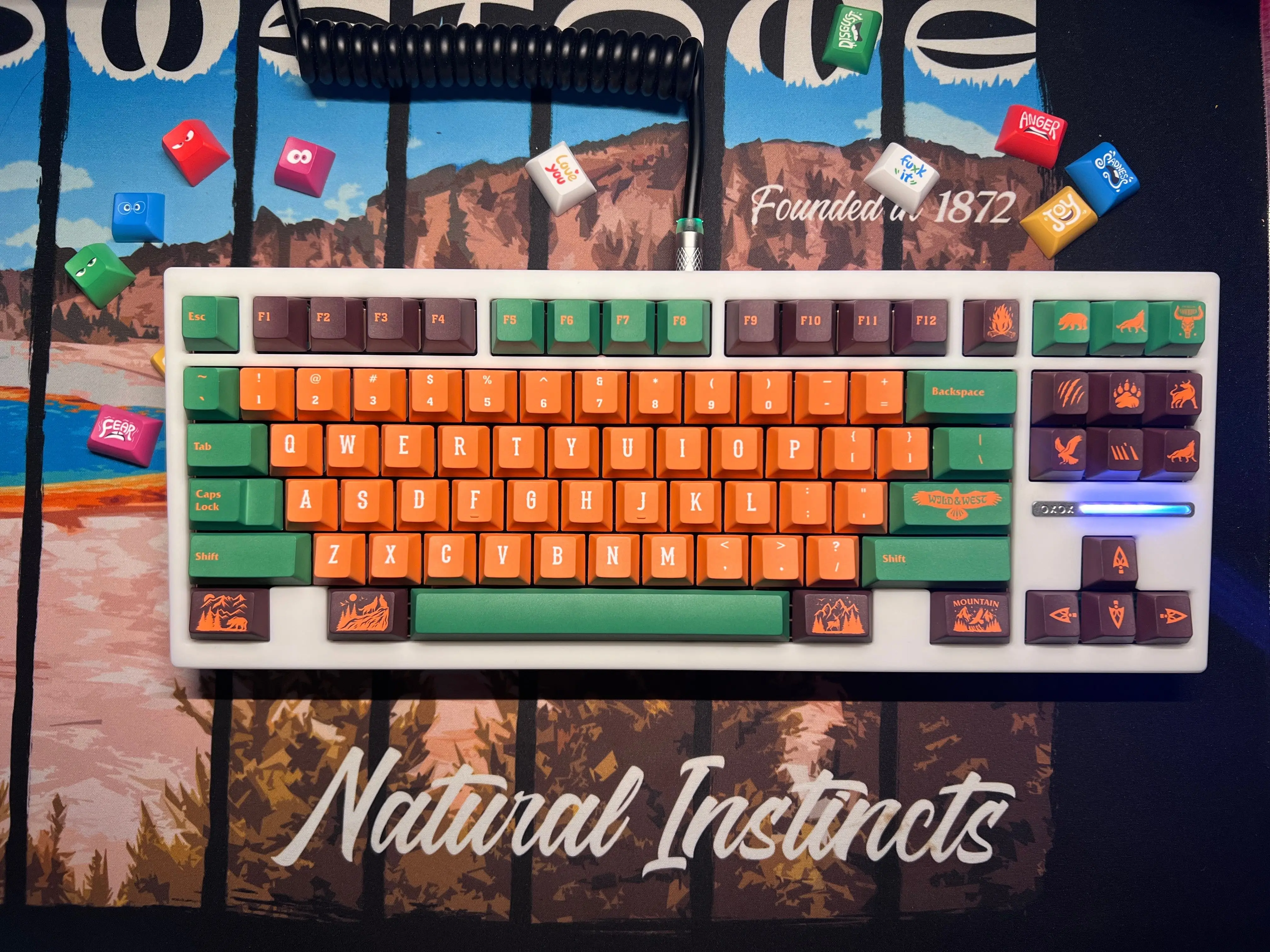 

Keebox A80 CNC Acrylic 80% Layout Mechanical Keyboard Kit WKL Transparent Acrylic Keyboard