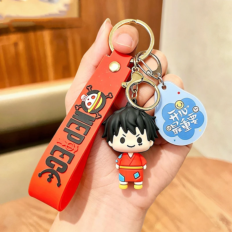 Набор брелоков One Piece: Луффи, Зоро, Санджи, Нами, Боа Хэнкок. Милые Q-версии персонажей аниме. Брелок-подвеска для сумкирюкзака. (art.: 3920dbdf38ed4) - 3920dbdf38ed4