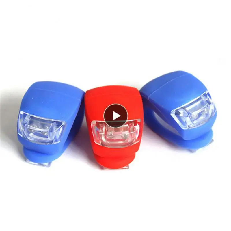 

Bicycle Front LED Light Silicone bike Light Head Front Rear Wheel Waterproof Light Cycling Bicycle Accessories 3 modes frog lamp