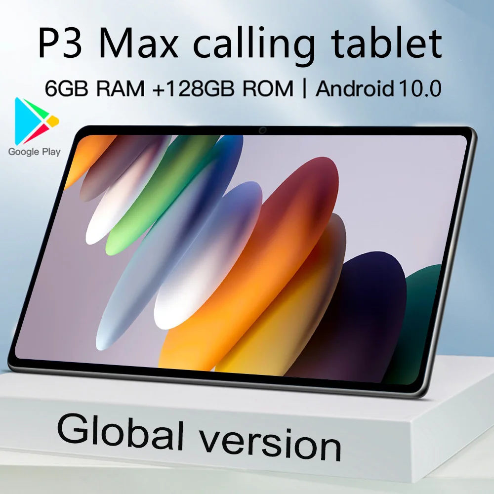 

P3 Max 10.1 Inch Tablet PC 6GB RAM 128GB ROM 4G Network Graphics Mtk6797 10 Core Game Tablet 10.0 Wifi Type-C Tablet