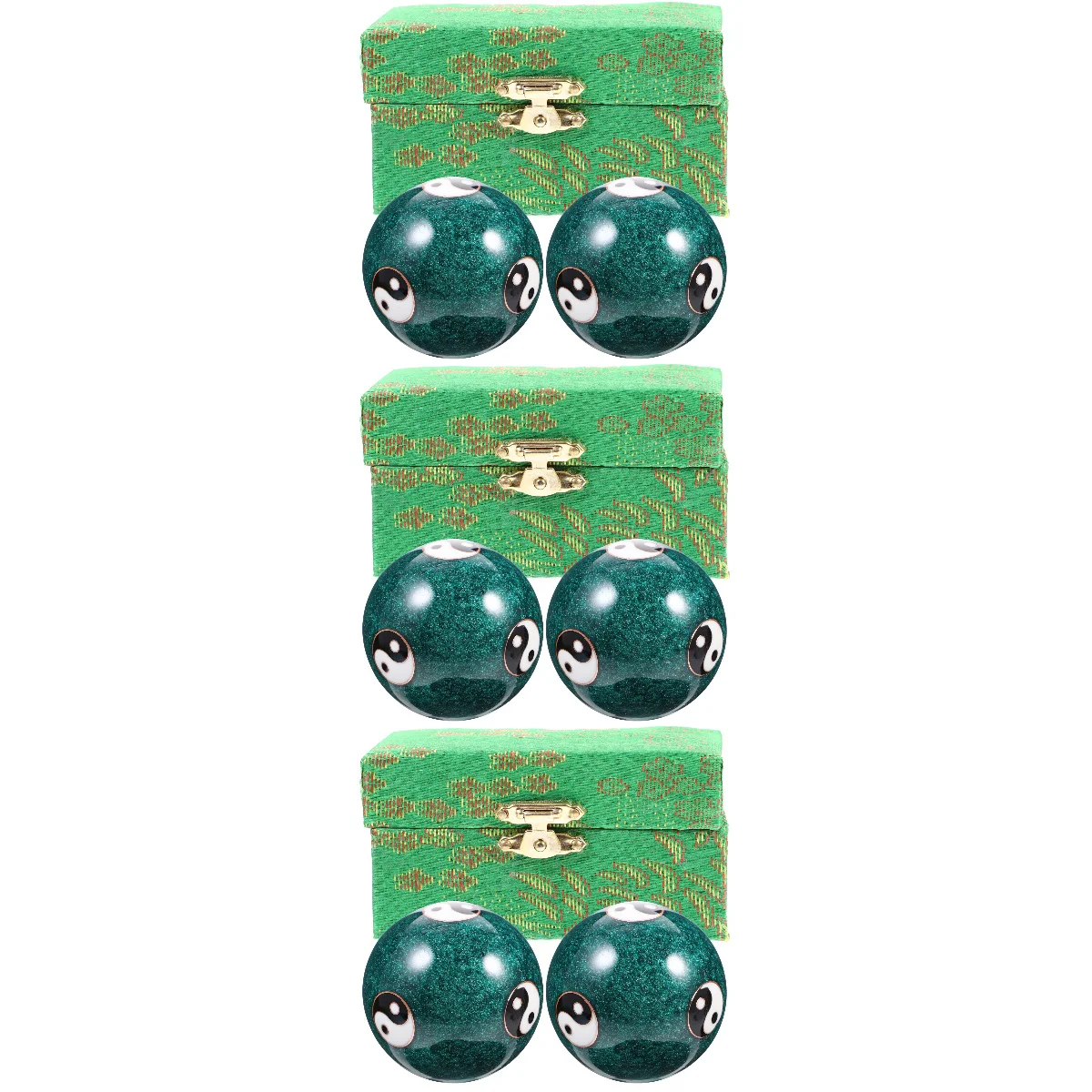 

6 Pcs Handheld Balls Hand Playing Balls Hand Rolling Balls Metal Balls