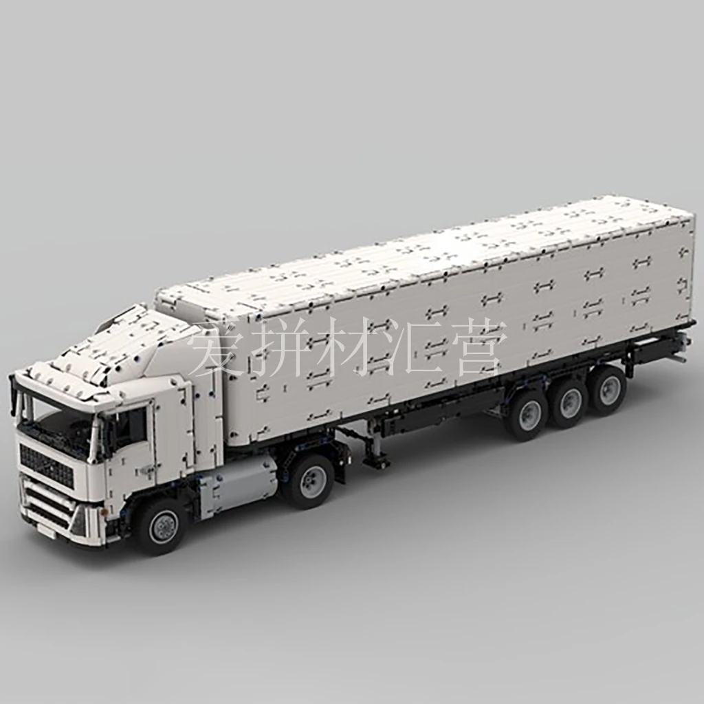 

MOC-75745 Volv, тяжелый грузовик с кареткой, электрическая версия с дистанционным управлением, Подключаемая игрушка, совместимая с Le High-tech